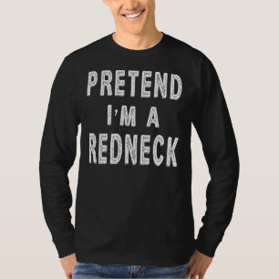 T-shirt Prétendre Que Je Suis Un Costume À Cou Rouge Drôle