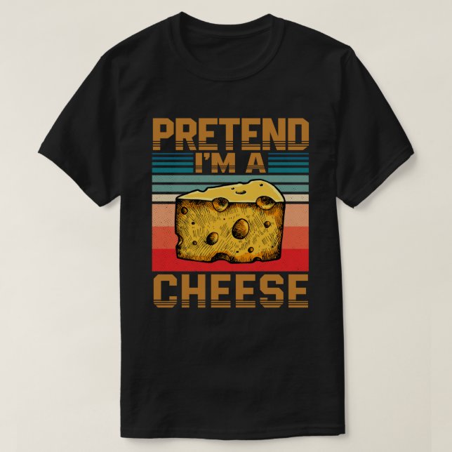 T-shirt Prétendre que je suis un costume d'Halloween drôle (Design devant)