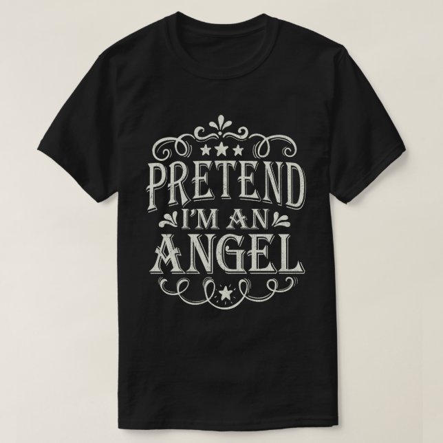 T-shirt Prétendre que je suis un costume d'Halloween facil (Design devant)