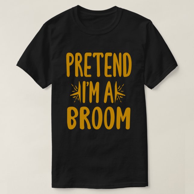 T-shirt Prétendre que je suis un costume d'Halloween facil (Design devant)