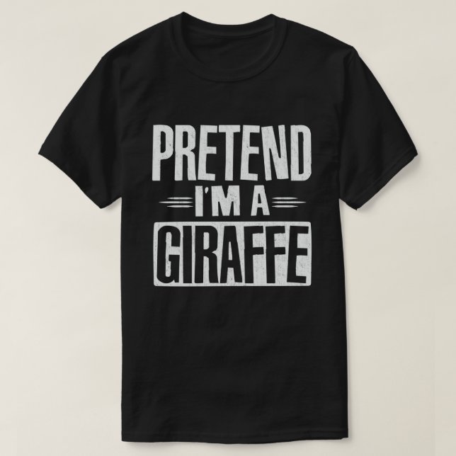 T-shirt Prétendre que je suis un costume d'Halloween facil (Design devant)