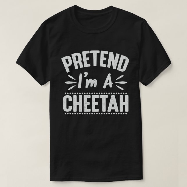 T-shirt Prétendre que je suis un costume d'Halloween facil (Design devant)