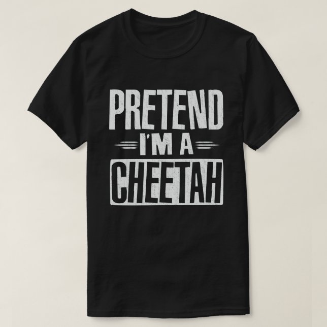 T-shirt Prétendre que je suis un costume d'Halloween facil (Design devant)