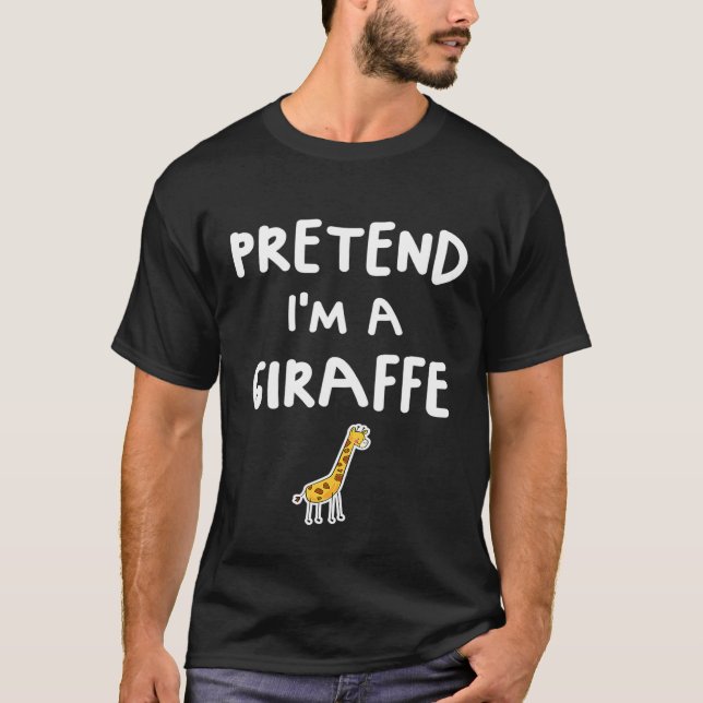 T-shirt Prétendre Que Je Suis Un Costume D'Halloween Facil (Devant)