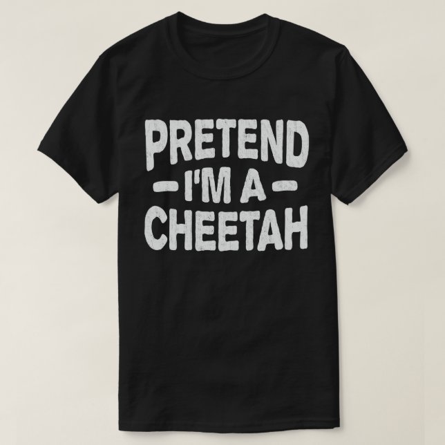 T-shirt Prétendre que je suis un costume d'Halloween facil (Design devant)
