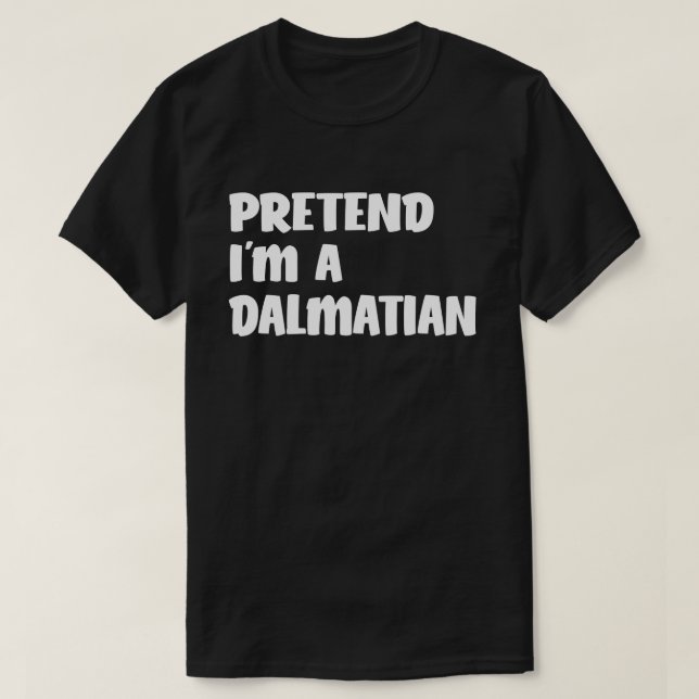T-shirt Prétendre que je suis un costume d'Halloween facil (Design devant)