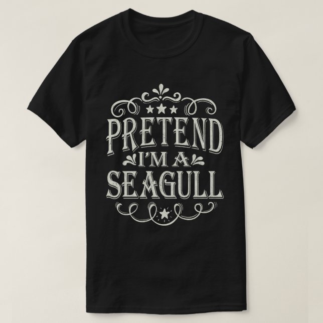 T-shirt Prétendre que je suis un costume d'Halloween facil (Design devant)