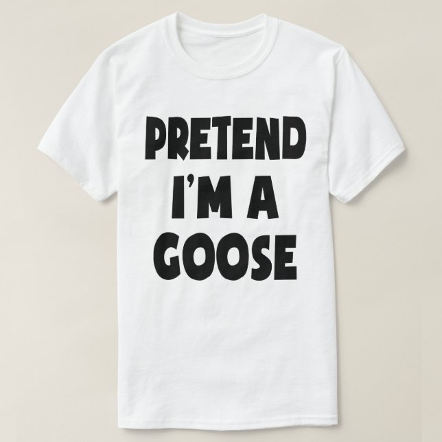 T-shirt Prétendre que je suis un costume d'Halloween facil (Design devant)