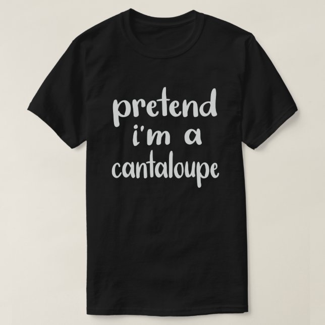 T-shirt Prétendre que je suis un costume d'Halloween facil (Design devant)