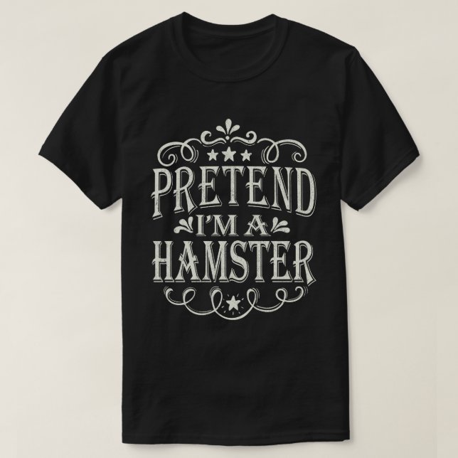T-shirt Prétendre que je suis un costume d'Halloween facil (Design devant)