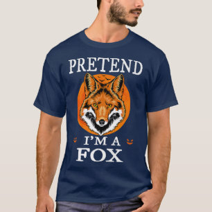 T-shirt Prétendre Que Je Suis Un Fo Drôle Cartoon Hallowee