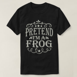 T-shirt Prétendre que je suis une grenouille Easy Lazy Hal