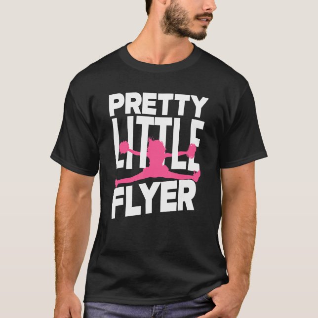 T-shirt Pretty Little Flyer   Cheerleading Cheerleader (Devant)