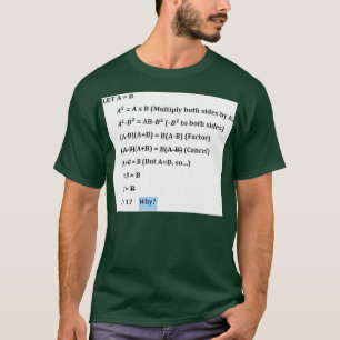 T-shirt Preuve De Faux Maths De