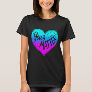 T-shirt Prévention de la sensibilisation à votre cause Cœu