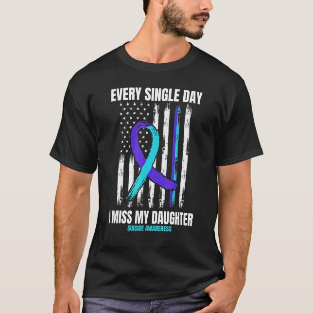 T-shirt Prévention du suicide chez les filles American Fla (Devant)