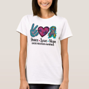 T-shirt Prévention du suicide, conscience de la paix et de