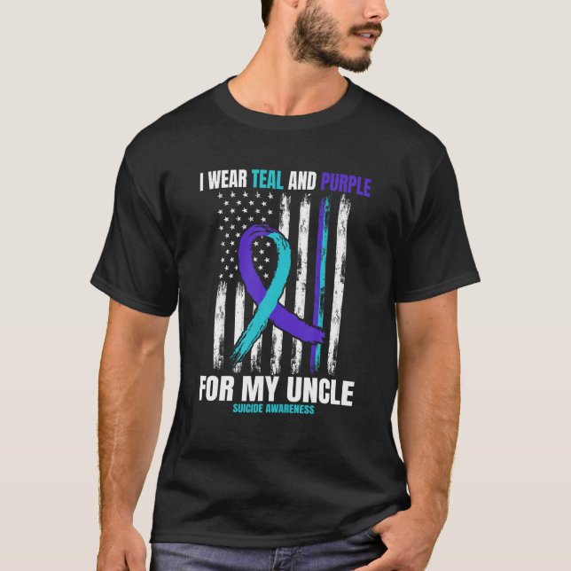 T-shirt Prévention du suicide Femmes Hommes Oncle Ameri (Devant)