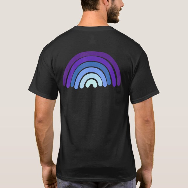 T-shirt Prévention du suicide Mois Maman Papa Enfants (Dos)