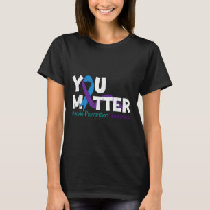 T-shirt Prévention du suicide Sensibilisation Turquoise Vi