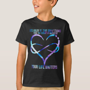T-shirt Prévention du suicide Vos problèmes de vie Su