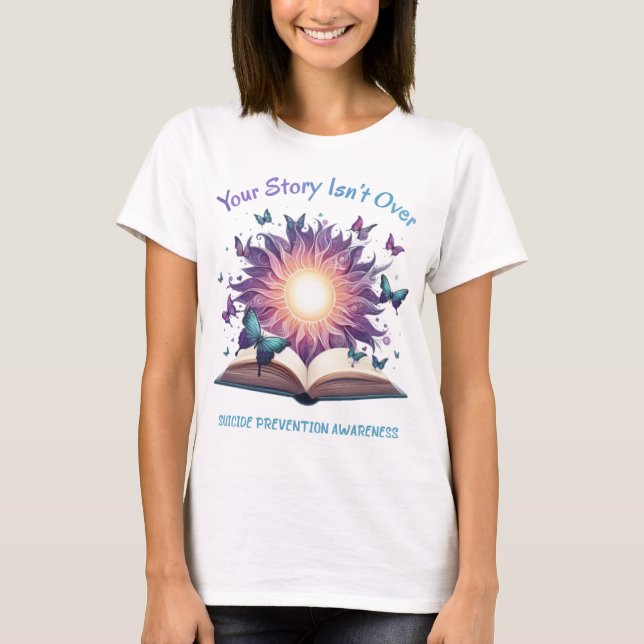 T-shirt Prévention du suicide Votre histoire n'est pas ter (Devant)