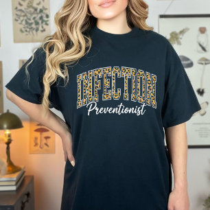 T-shirt Préventionniste d'infection drôle Léopard Imprimé