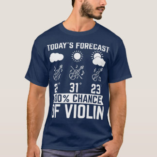 T-shirt Prévision actuelle 100 de Violon Météo Vio