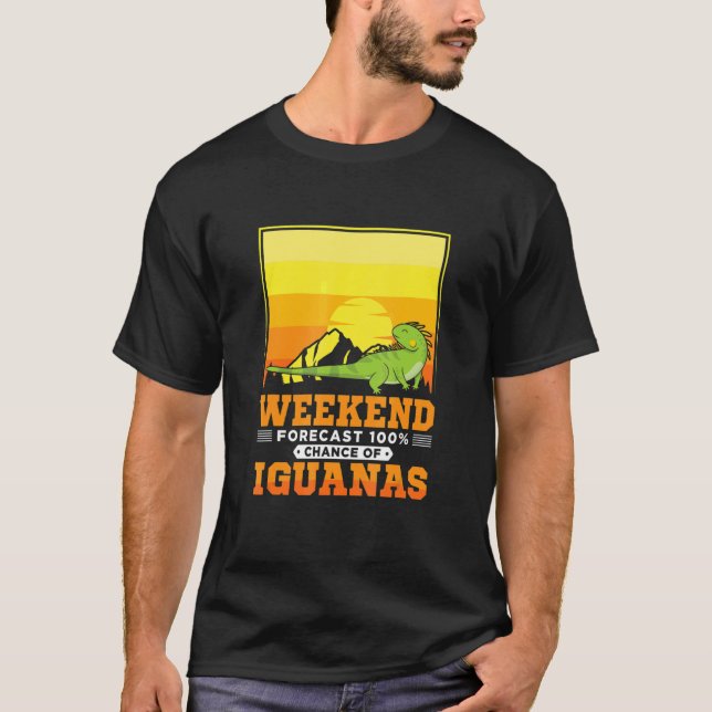 T-shirt Prévision du week-end 100 chance d'Iguanas (Devant)