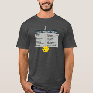 T-shirt Prévision météo Pickleball