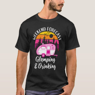 T-shirt Prévisions de week-end de la Reine Glamping Glampi
