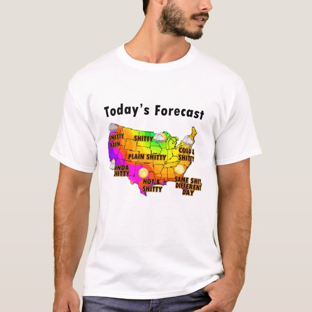 T-shirt Prévisions météorologiques (Devant)