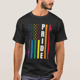 T-shirt Pride American Lgbt Drapeau Usa Pride For Equality