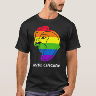 T-shirt Pride Chicken  Lgbt Pun Frit Drapeau Arc-en-ciel B