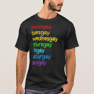 T-shirt Pride Gay Agenda Amour Lgbt Tee