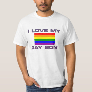 T-shirt PRIDE j'aime mon fils gay rainbow FLAG