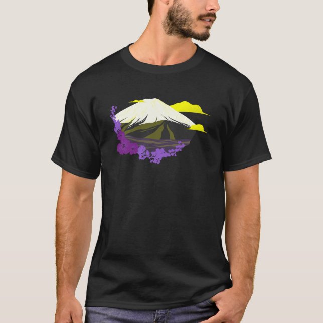 T-shirt Pride japonaise Wave LGBTQ NB Art LGBT N (Devant)