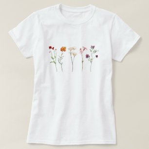 T-shirt Pride lesbienne fleur sauvage