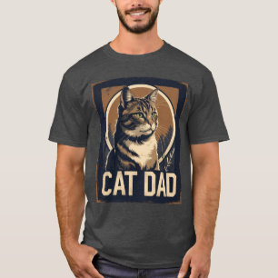 T-shirt Pride papa chat - Rogged Feline Art