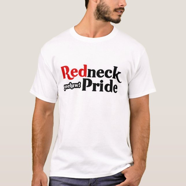 T-shirt Pride rouge Yeehaw Parodie (Devant)
