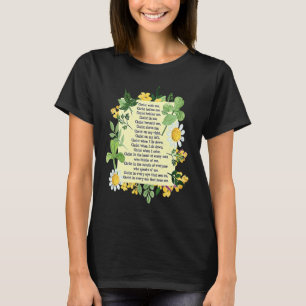 T-shirt Prière de la plaque de poitrine de St Patrick jour