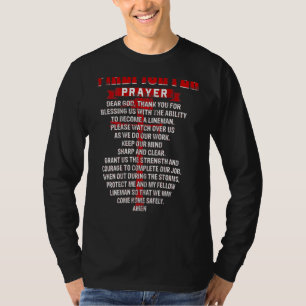 T-shirt Prière des pompiers chrétiens pompiers Papa Husban