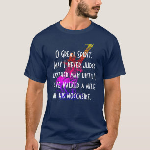 T-shirt Prière "grand esprit de Natif américain d'O "
