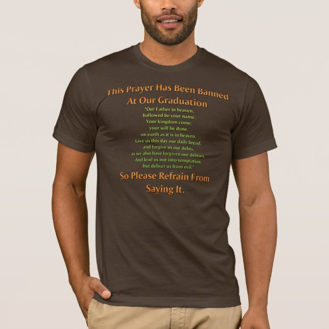 T-shirt Prière interdite (Devant)