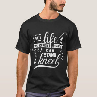 T-shirt Prière Kneel Guerrier Mains Jésus Christ Foi Prier