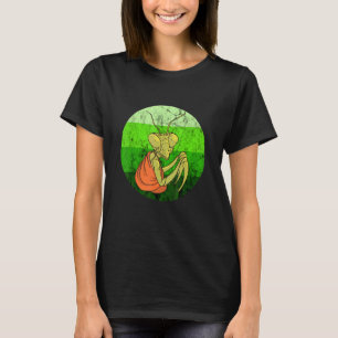 T-shirt Prière Mantis Green Retro Vintage Insect Bug