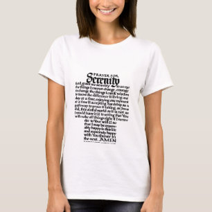 T-shirt Prière T de sérénité