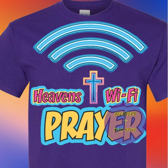 T-shirt Prière - wifi - chrétien (Créateur téléchargé)