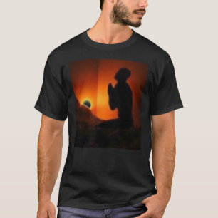T-SHIRT PRIEZ LA PIÈCE EN T NOIRE DE SILOHETTE