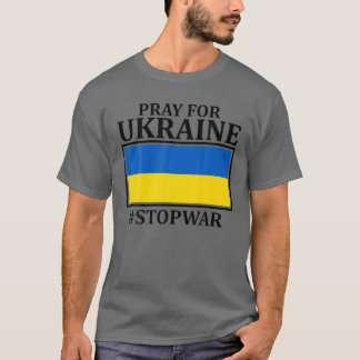T-shirt Priez Pour La Paix Et Non La Guerre Arrêtez La Gue